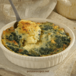 Creamy Potato And Spinach Gratin