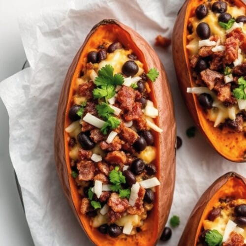 Loaded Sweet Potato Skins